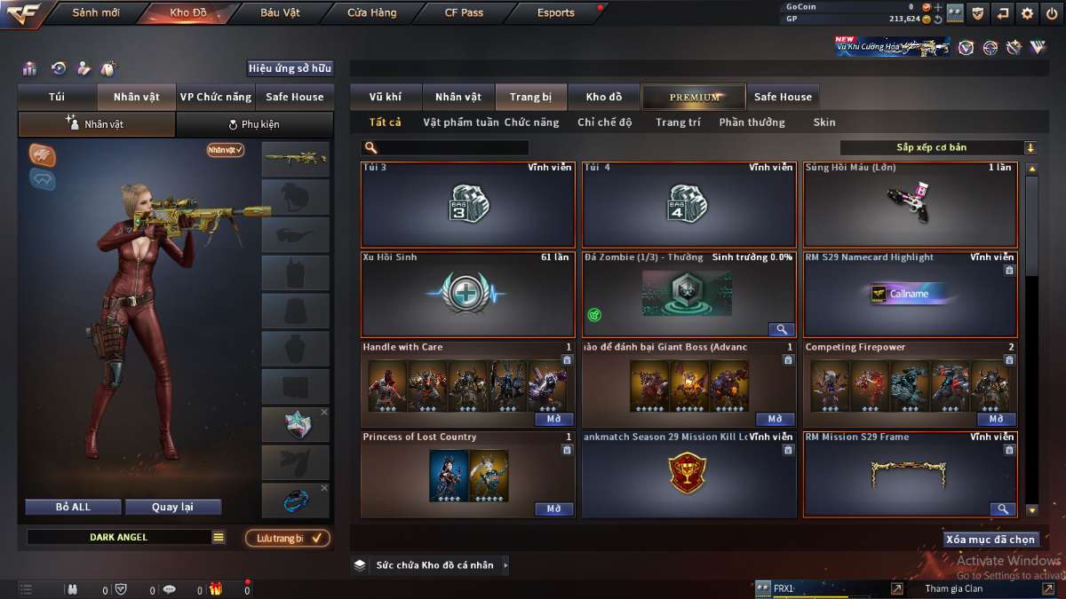 shop acc cf uy tin gia re